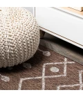 Nokat Tribal Bohemian Brown/Beige 2 ft. x 10 ft. Indoor/Outdoor Runner Rug