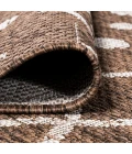 Nokat Tribal Bohemian Brown/Beige 2 ft. x 10 ft. Indoor/Outdoor Runner Rug
