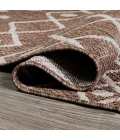 Nokat Tribal Bohemian Brown/Beige 2 ft. x 10 ft. Indoor/Outdoor Runner Rug