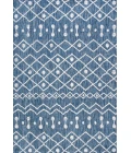 Nokat Tribal Bohemian Blue/Ivory 4 ft. x 6 ft. Indoor/Outdoor Area Rug