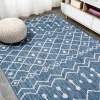 Jonathany Santa Monica SMB131C Blue/Ivory Area Rug 5 ft. 2 in. X 7 ft. 5 in. Rectangle