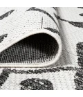 Nokat Tribal Bohemian Ivory/Black 2 ft. x 10 ft. Indoor/Outdoor Runner Rug