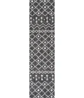 Nokat Tribal Bohemian Black/Ivory 2 ft. x 10 ft. Indoor/Outdoor Runner Rug