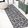 Jonathany Santa Monica SMB131E Black/Ivory Area Rug 2 ft. 2 in. X 10 ft. Runner