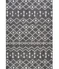 Nokat Tribal Bohemian Black/Ivory 5 ft. x 8 ft. Indoor/Outdoor Area Rug