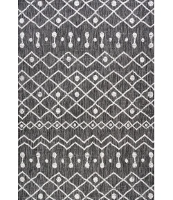 Jonathany Santa Monica SMB131E Black/Ivory Area Rug 5 ft. 2 in. X 7 ft. 5 in. Rectangle