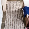 Jonathany Santa Monica SMB132A Beige/Brown Area Rug 2 ft. 2 in. X 10 ft. Runner