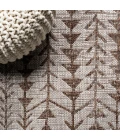 Tokay Bohemian Geometric Beige/Brown 2 ft. x 10 ft. Indoor/Outdoor Runner Rug