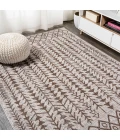 Tokay Bohemian Geometric Beige/Brown 3 ft. x 5 ft. Indoor/Outdoor Area Rug