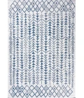 Tokay Bohemian Geometric Ivory/Blue 3 ft. x 5 ft. Indoor/Outdoor Area Rug