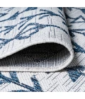 Tokay Bohemian Geometric Ivory/Blue 2 ft. x 10 ft. Indoor/Outdoor Runner Rug