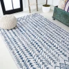 Jonathany Santa Monica SMB132B Ivory/Blue Area Rug 7 ft. 9 in. X 10 ft. Rectangle