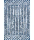Tokay Bohemian Geometric Blue/Ivory 8 ft. x 10 ft. Indoor/Outdoor Area Rug