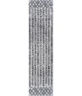 Tokay Bohemian Geometric Ivory/Black 2 ft. x 10 ft. Indoor/Outdoor Runner Rug
