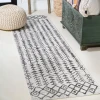 Jonathany Santa Monica SMB132D Ivory/Black Area Rug 2 ft. 2 in. X 10 ft. Runner