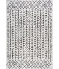 Tokay Bohemian Geometric Ivory/Black 3 ft. x 5 ft. Indoor/Outdoor Area Rug
