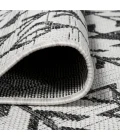 Tokay Bohemian Geometric Ivory/Black 2 ft. x 10 ft. Indoor/Outdoor Runner Rug
