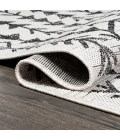 Tokay Bohemian Geometric Ivory/Black 2 ft. x 10 ft. Indoor/Outdoor Runner Rug