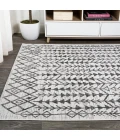Tokay Bohemian Geometric Ivory/Black 3 ft. x 5 ft. Indoor/Outdoor Area Rug