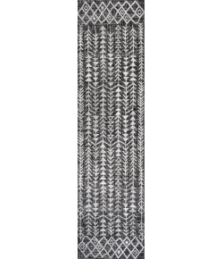 Jonathany Santa Monica SMB132E Black/Ivory Area Rug 2 ft. 2 in. X 10 ft. Runner