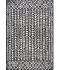 Tokay Bohemian Geometric Black/Ivory 4 ft. x 6 ft. Indoor/Outdoor Area Rug