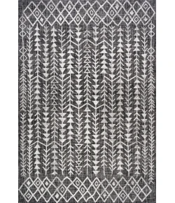 Jonathany Santa Monica SMB132E Black/Ivory Area Rug 7 ft. 9 in. X 10 ft. Rectangle