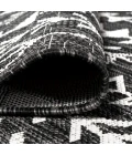 Tokay Bohemian Geometric Black/Ivory 2 ft. x 10 ft. Indoor/Outdoor Runner Rug