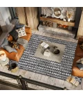 Tokay Bohemian Geometric Black/Ivory 4 ft. x 6 ft. Indoor/Outdoor Area Rug