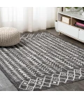 Tokay Bohemian Geometric Black/Ivory 4 ft. x 6 ft. Indoor/Outdoor Area Rug