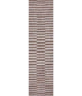 Sukie Modern Offset Stripe Brown/Beige 2 ft. x 8 ft. Indoor/Outdoor Runner Rug