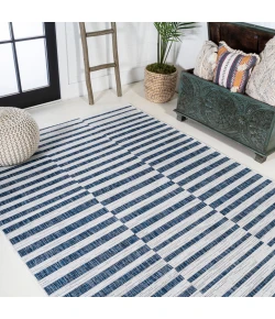 Jonathany Santa Monica SMB133C Ivory/Blue Area Rug 3 ft. 1 in. X 5 ft. Rectangle