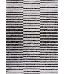 Jonathany Santa Monica SMB133E Ivory/Black Area Rug 7 ft. 9 in. X 10 ft. Rectangle