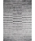 Sukie Modern Offset Stripe Black/Ivory 5 ft. x 8 ft. Indoor/Outdoor Area Rug