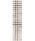 Grid Modern Squares Cream/Black 2 ft. x 8 ft. Indoor/Outdoor Runner Rug