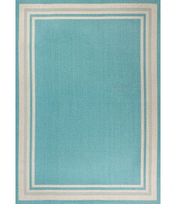 Jonathany Santa Monica SMB201B Aqua/Beige Area Rug 5 ft. 3 in. X 7 ft. 7 in. Rectangle