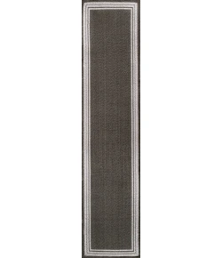 Jonathany Santa Monica SMB201C Black/Cream Area Rug 2 ft. X 8 ft. Runner