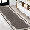 Jonathany Santa Monica SMB201C Black/Cream Area Rug 2 ft. X 8 ft. Runner