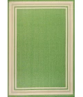 James Modern Border Stripe Green/Cream 5 ft. x 8 ft. Indoor/Outdoor Area Rug
