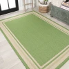 Jonathany Santa Monica SMB201E Green/Cream Area Rug 7 ft. 10 in. X 10 ft. Rectangle