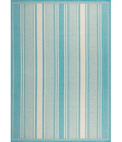 Jonathany Santa Monica SMB202A Aqua/Beige Area Rug 7 ft. 10 in. X 10 ft. Rectangle