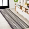 Jonathany Santa Monica SMB202B Black/Cream Area Rug 2 ft. X 8 ft. Runner