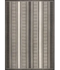 Haynes Modern Double Stripe Black/Cream 3 ft. x 5 ft. Indoor/Outdoor Area Rug