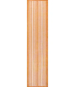 Jonathany Santa Monica SMB202C Orange/Cream Area Rug 2 ft. X 8 ft. Runner