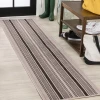 Jonathany Santa Monica SMB202D Cream/Black Area Rug 2 ft. X 8 ft. Runner