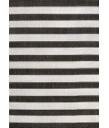 Negril Two-Tone Wide Stripe Black/Cream 8 ft. x 10 ft. Indoor/Outdoor Area Rug