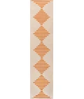 Vinales Diamond Stripe Beige/Orange 2 ft. x 8 ft. Indoor/Outdoor Runner Rug