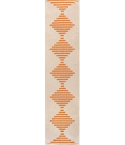 Jonathany Santa Monica SMB204A Beige/Orange Area Rug 2 ft. X 8 ft. Runner
