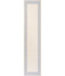 Jonathany Santa Monica SMB207A Cream/Blue Area Rug 2 ft. X 8 ft. Runner