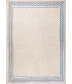 Jonathany Santa Monica SMB207A Cream/Blue Area Rug 5 ft. 3 in. X 7 ft. 7 in. Rectangle