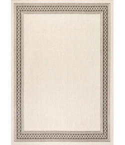 Jonathany Santa Monica SMB207B Cream/Black Area Rug 5 ft. 3 in. X 7 ft. 7 in. Rectangle